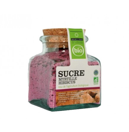 Sucre myrtille-hibiscus bio