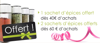 Sachet d'épices offert